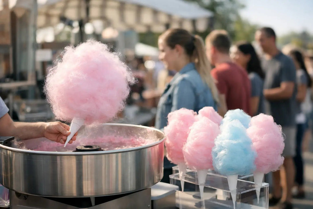 Cotton Candy Machine Rental That Keeps Lines Moving - Udderly Lush — Ice cream that tastes good and does good