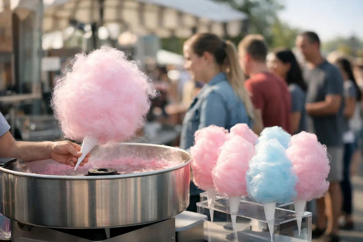 Cotton Candy Machine Rental That Keeps Lines Moving - Udderly Lush — Ice cream that tastes good and does good