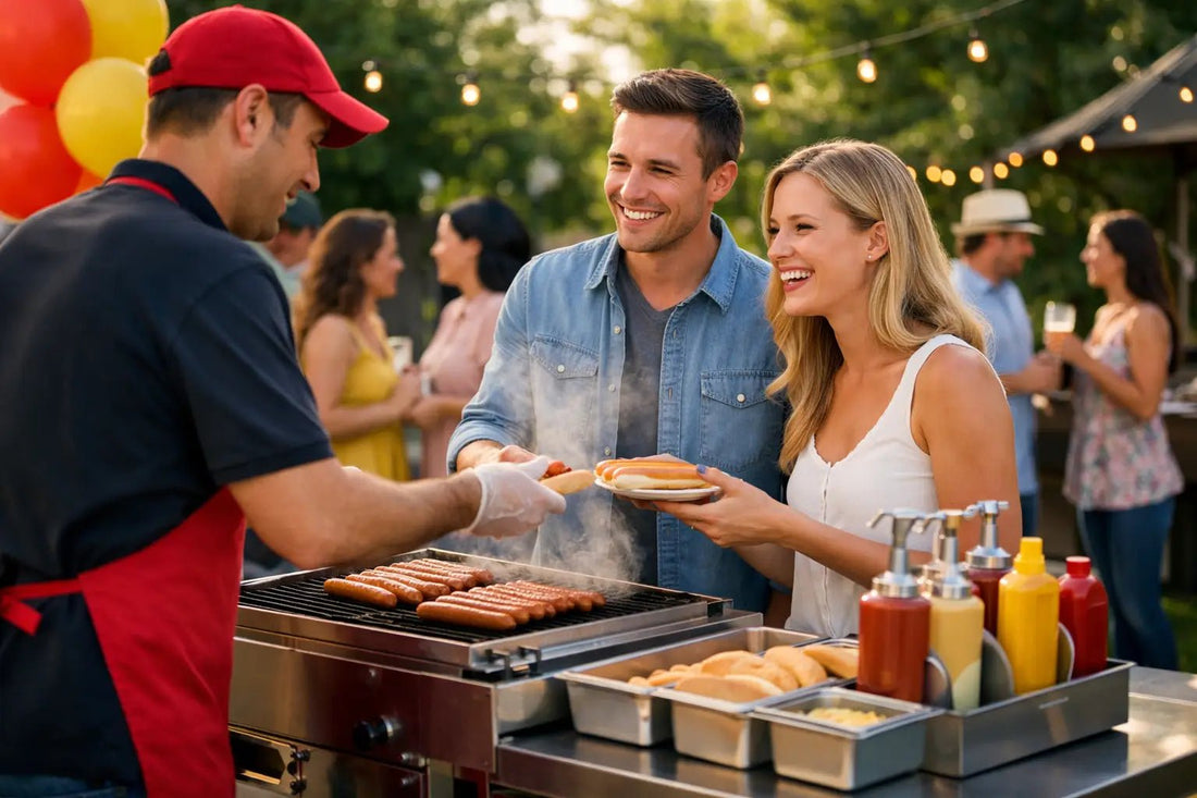 Hot Dog Cart Catering That Keeps Parties Moving - Udderly Lush — Ice cream that tastes good and does good