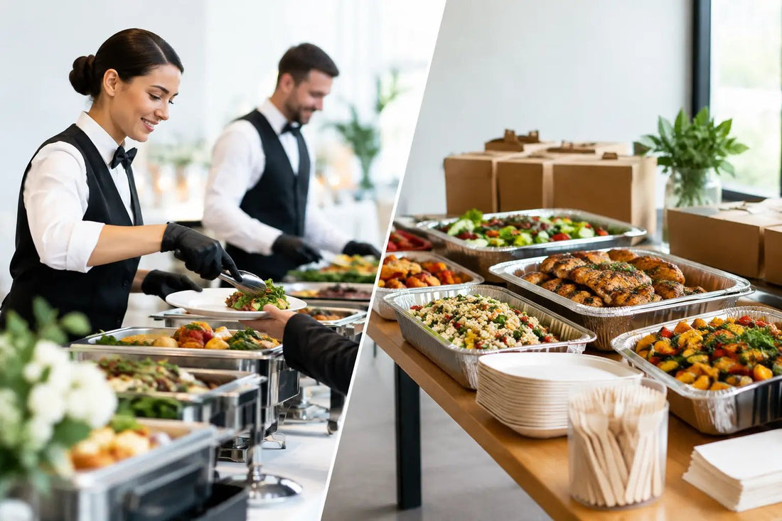 Staffed Catering Versus Drop-Off for Events - Udderly Lush