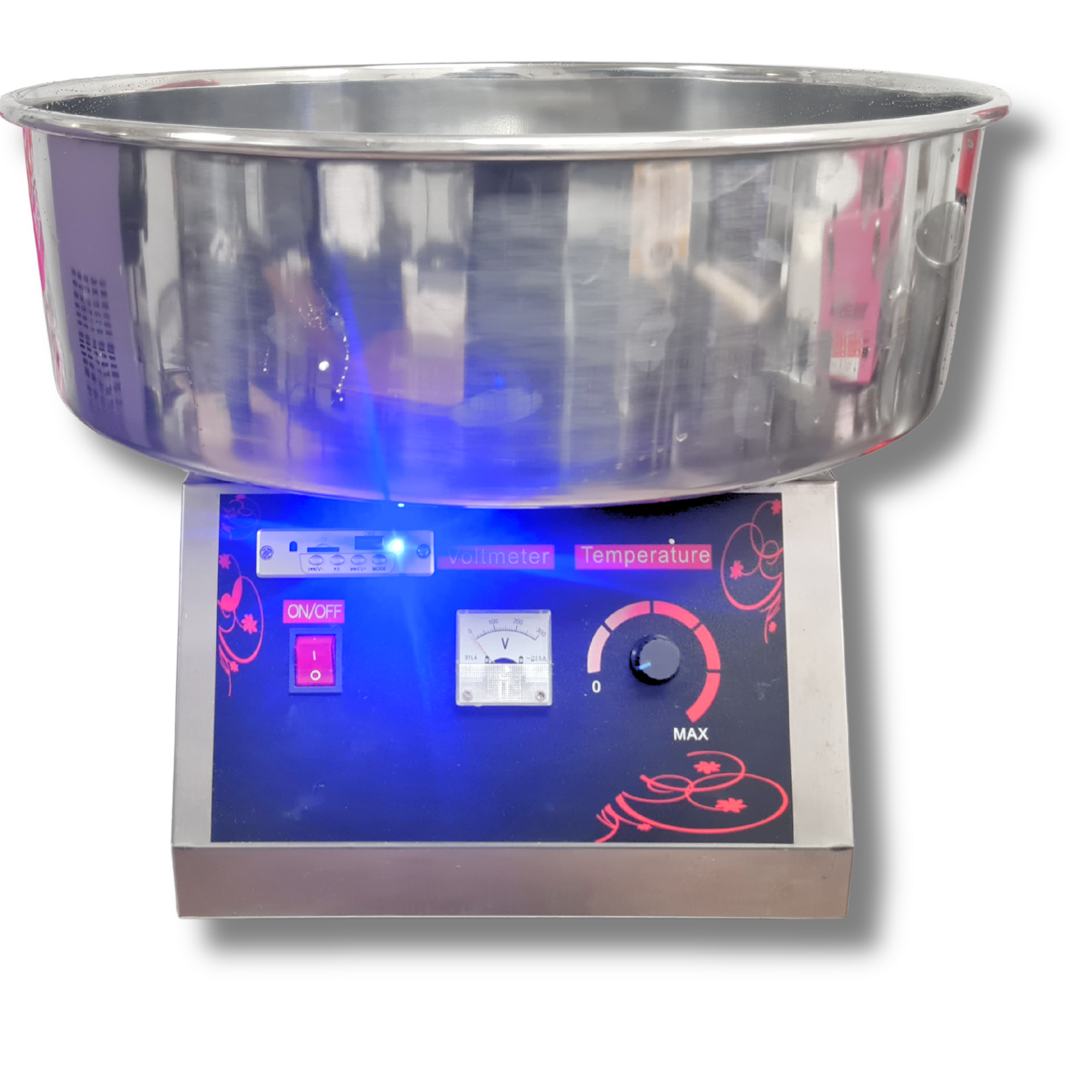 Candy Floss Machine 1000W Professional with USB Bluetooth Music