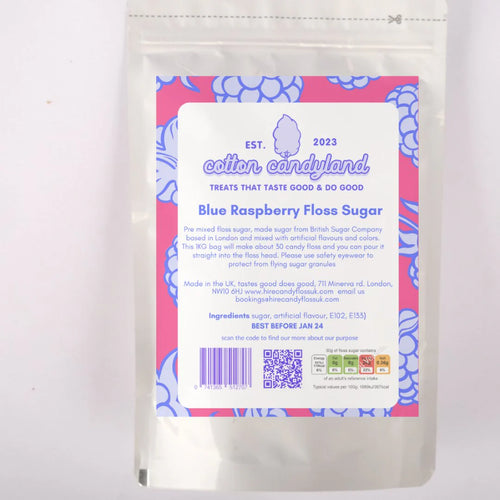 Blue raspberry flavour candy sugar  5kg £25.00 special offer