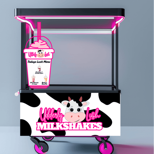 hire our Lush Milkshake cart experience get 3 experiences for the price of 1 - UdderlyLush.comice cream experiences