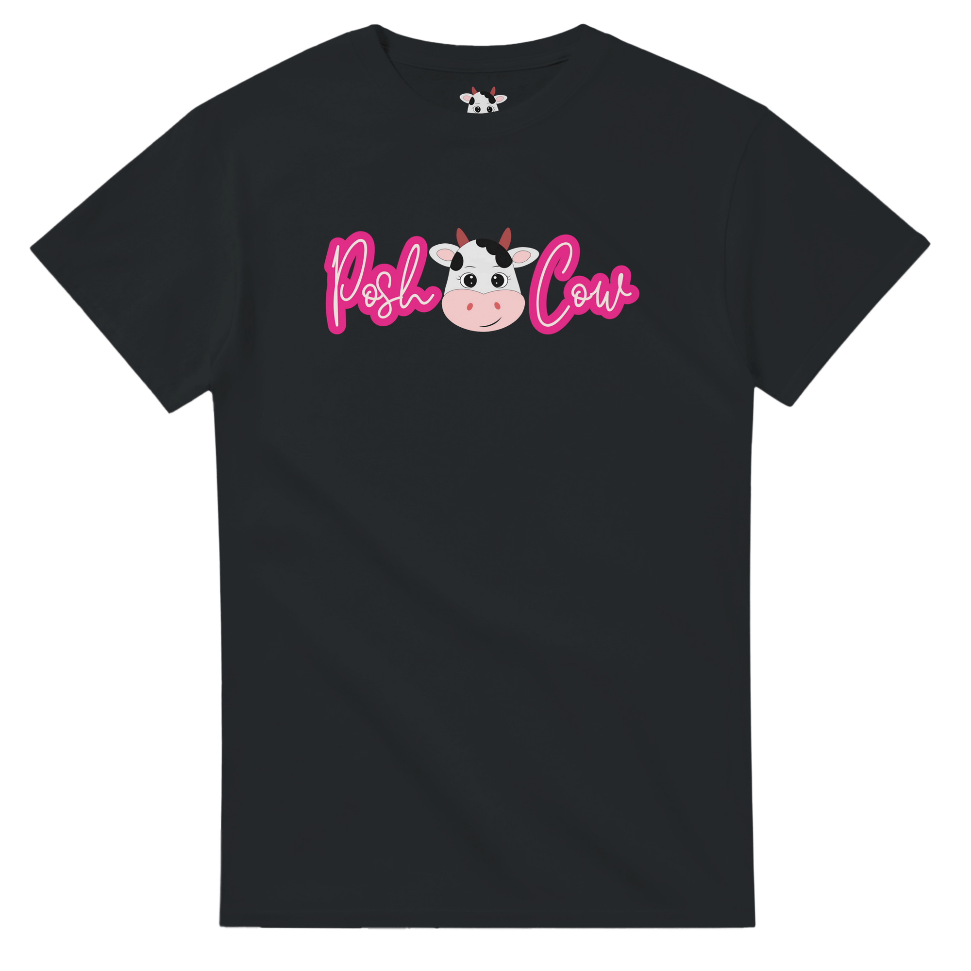 Posh Cow Branded Unisex Crewneck T-shirt - UdderlyLush.comPrint Material