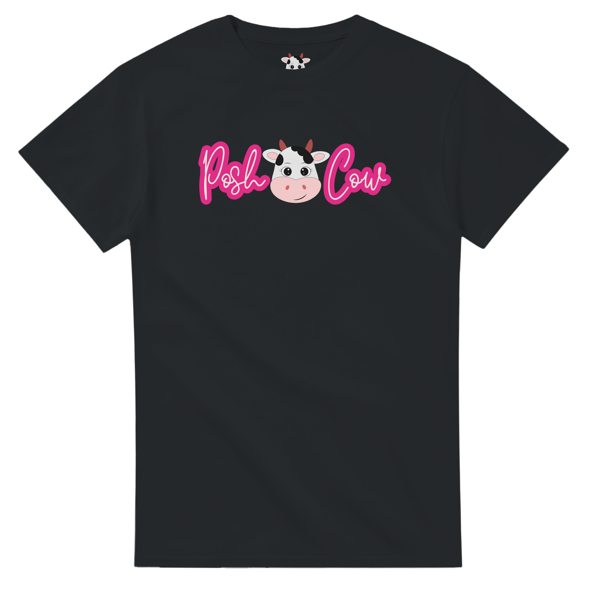 Posh Cow Branded Unisex Crewneck T-shirt - UdderlyLush.comPrint Material