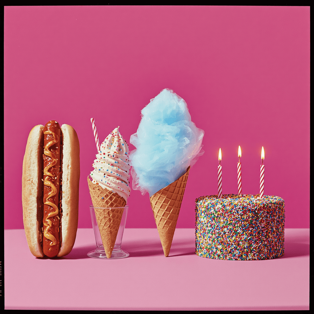 The Kids' One-Stop Party Cart — Dawg n Bun, Candy Floss and Whippy for Children's Parties, Minimum 25 Guests - Udderly Lush — Ice cream that tastes good and does goodEvent Experience